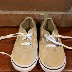 Khaki Vans Tennis Shoes